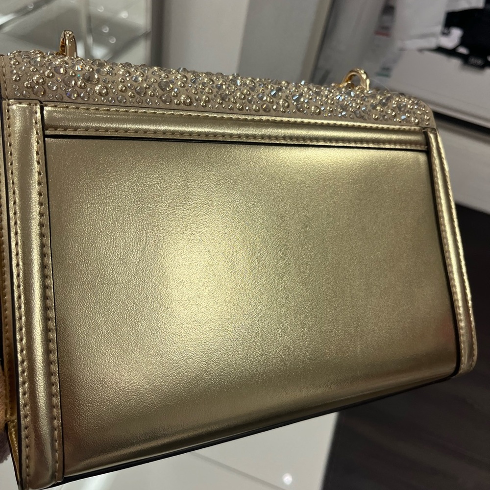 Michael Kors Gold Embellished Whitney Shoulder Bag - Picture 5 of 11